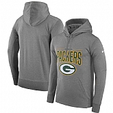 Green Bay Packers Nike Sideline Property of Performance Pullover Hoodie Gray,baseball caps,new era cap wholesale,wholesale hats